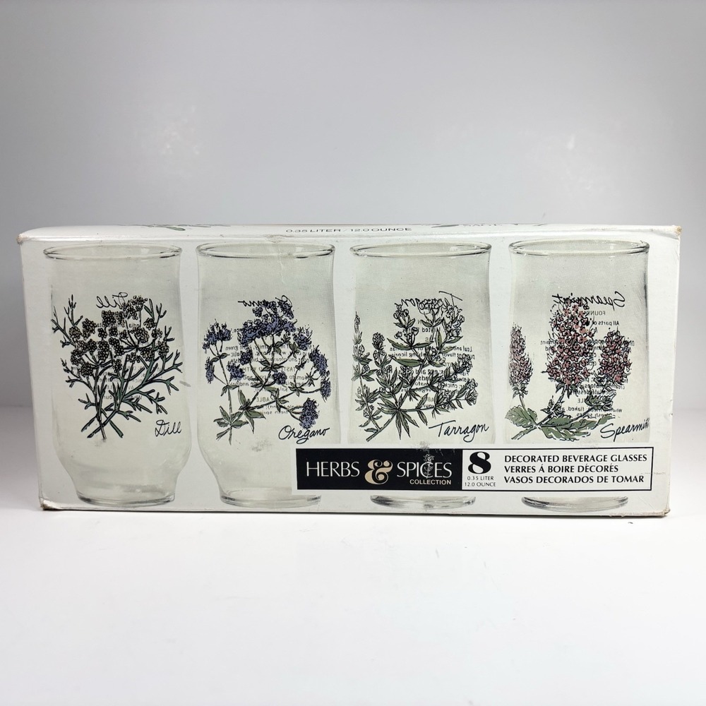 Vintage Glassware By Brockwayherbs And Spice Collection 12 Ounce‎